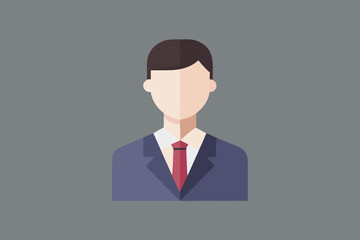 Vector illustration of diverse business people avatars in professional attire, representing teamwork and collaboration..eps