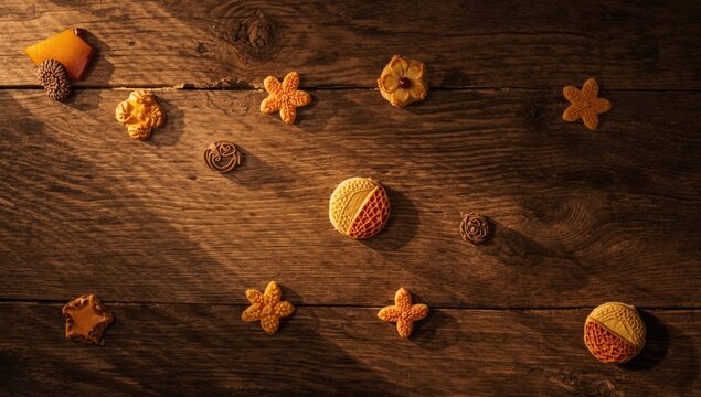 French calissons confectionery displayed on a platter, emphasizing artisanal craftsmanship for dessert serving