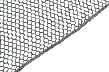 A close-up of the textured pattern created by the elastic luggage net.