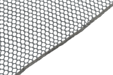 A close-up of the textured pattern created by the elastic luggage net.