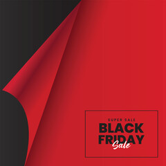 Black friday sale banner template background. Super sale promotion for black friday sale