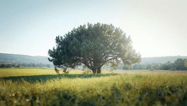 Peaceful scene featuring trees in a tranquil landscape, highlighting environmental stability