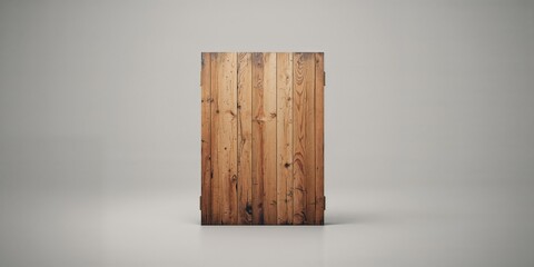 Old wooden framework set against weathered grey surface, ideal for background design