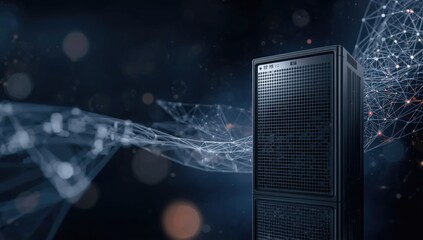 Abstract image of extensive data storage system, highlighting organizational capacity for digital archiving