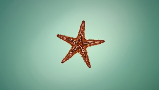 Microscopic view of Starfish Urasterias lincki focusing on its body parts, marine biology research application