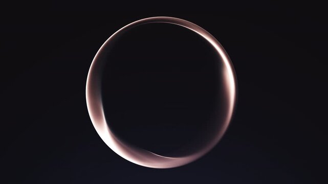 Abstract orange gradient energy orb with soft digital glow and smooth light flow, minimal futuristic sphere, clean dark background, 4K, 60fps, seamless loop, business and technology style.