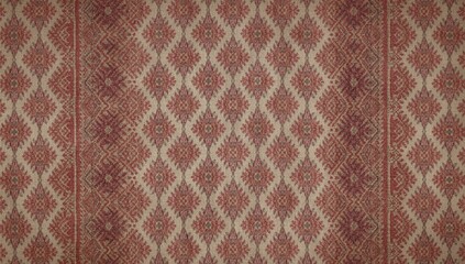 Abstract Ikat textile featuring bohemian-inspired design for use as a decorative fabric, pattern detail and craftsmanship emphasis