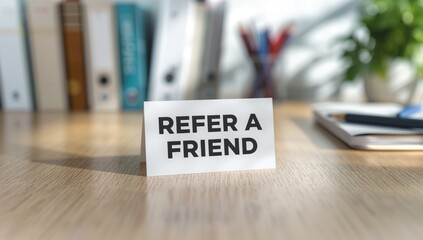 Referral promotion sticker displayed on a PNG image, designed to encourage sharing among users