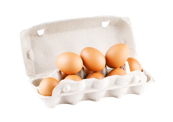 Eggs isolated on transparent background
