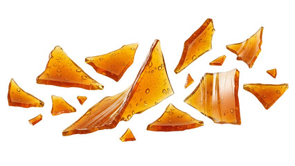 Broken Tortilla Chips Shards In Snack Form.