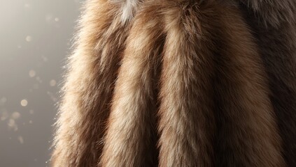 Fototapeta premium Fur and wool fabric layers spread out for textile production, emphasizing texture and material handling
