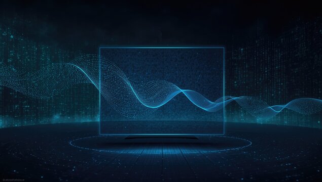 Binary code digital transmission, focusing on data communication and system performance - Powered by Adobe