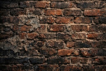Obraz premium weathered brick wall surface showing texture and aging signs