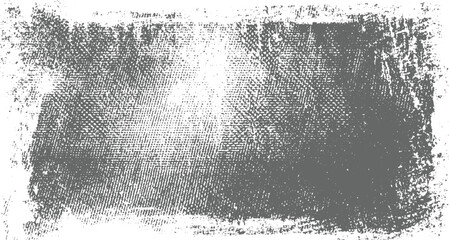 Textured monochrome background with a rough, distressed rectangular frame and a dense, woven pattern within, suggesting a vintage or artistic canvas