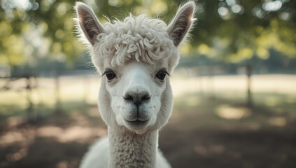 White lamp with expressive sad eyes, detailed close-up highlighting facial features, neutral indoor environment