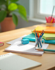  Bright and clean desk concept