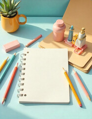  Bright and clean desk concept