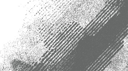Grunge textured background with diagonal stripes and scattered dots in gray and white, conveying a distressed and industrial aesthetic