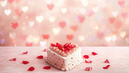 February calendar featuring Valentine's Day motifs and toppings, seasonal design for romantic celebrations