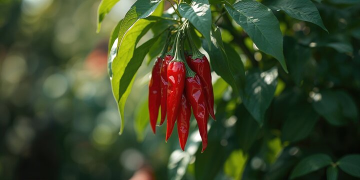 Small hot chili peppers displayed on a surface highlight spicy ingredient for cooking applications