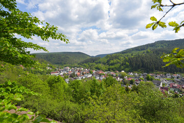 Ort Sitzendorf im Schwarzatal / Th&uuml;ringen
