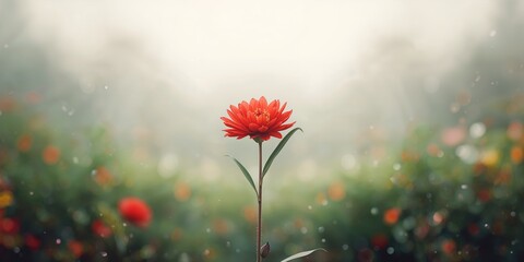 Natural red flower.png, serving as a colorful UI backdrop for digital interfaces, World Environment Day