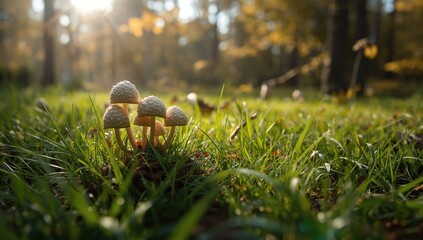 Belarusian mushrooms in natural environment, emphasizing wild foraging practices, autumn season