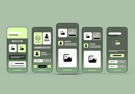 Mobile App Wireframe Template Design