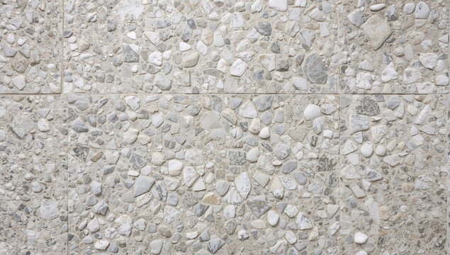 Abstract stone mosaic with textured surface in a low angle perspective suitable for layout backgrounds, World Art Day