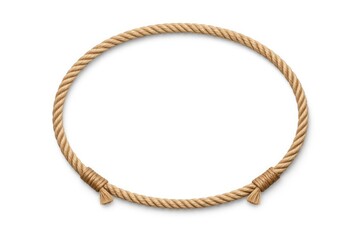 Oval rope frame border displayed against a plain white backdrop