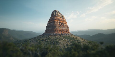 Colorful geological structure displaying brown, orange, and grey hues, used as a natural landscape element, erosion risk