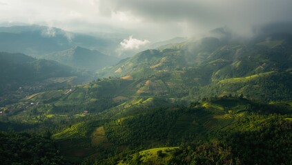 Obraz premium Set of Colombian scenery emphasizing natural terrain and geographic features