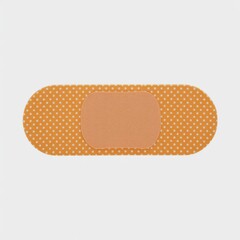 Adhesive Bandage Icon with Dotted Texture on Light Background