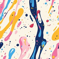 colorful color splash seamless pattern background illustration