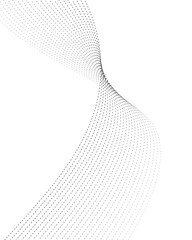 Elegant Abstract Flowing Grey Lines