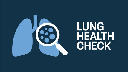 Lung health check Vector