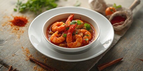 Prawn curry Madras, highlighting a rich and flavorful seafood dish