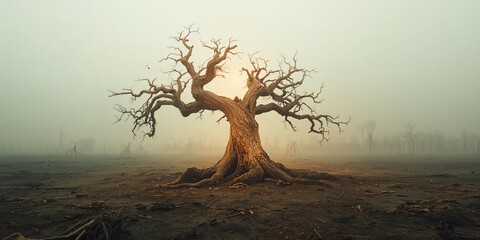 Tree surrounded by musical notes and text, used as a backdrop for audio content or broadcast layout, World Radio Day