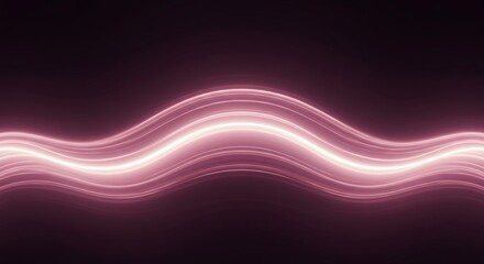 Naklejka premium A stunning abstract background featuring an endless, soft ethereal light wave creating a mesmerizing, smooth, and vibrant digital texture, modern, cosmos, bright