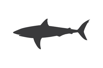 Fototapeta premium Shark Silhouette Vector