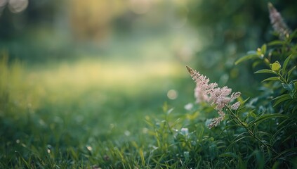 Fototapeta premium Sweetgale or Dutch myrtle, a salt-tolerant shrub found in wetlands, native plant, World Wetlands Day