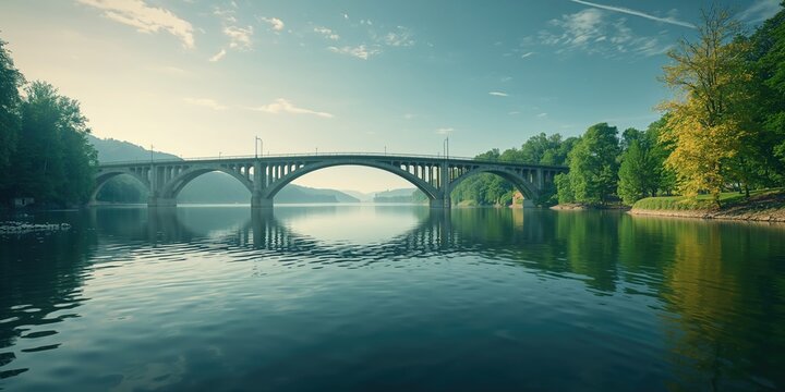 Valkenburgs historic Joop van der Reijdenbrug bridge spanning the old Rhine, architectural preservation