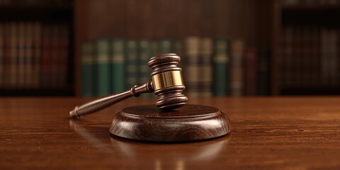 Legal system illustration, focusing on fairness and judgment procedures in a courtroom environment for Justice Day