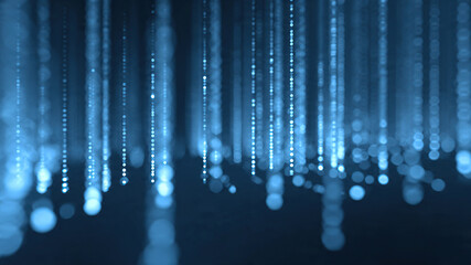 Stunning blue light trails creating dynamic abstract background