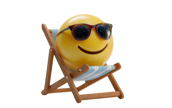 Adorable smiling face with sunglasses emoji showing relaxed mood, playful personality, and stylish confidence isolated on transparent background PNG