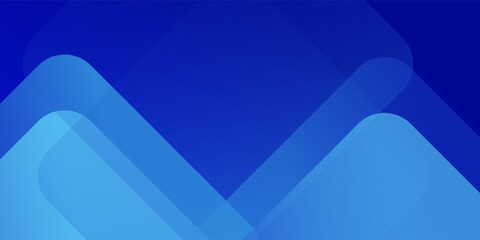 Abstract Blue Geometric Layered Background with Rounded Shapes and Gradient Tones, Modern Minimal Design for Business Presentation, Corporate Banner, Website Header, Technology Branding and Profession