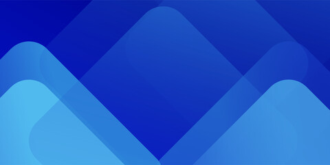 Abstract Blue Geometric Layered Background with Rounded Shapes and Gradient Tones, Modern Minimal Design for Business Presentation, Corporate Banner, Website Header, Technology Branding and Profession
