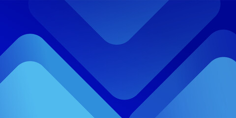 Abstract Blue Geometric Layered Background with Rounded Shapes and Gradient Tones, Modern Minimal Design for Business Presentation, Corporate Banner, Website Header, Technology Branding and Profession
