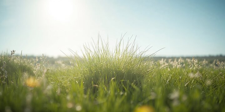 A dense Timothy grass stand in a rural pasture, emphasizing forage quality