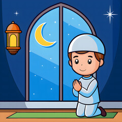 Elegant Ramadan Typography Design with Islamic Calligraphy & Festive Glow